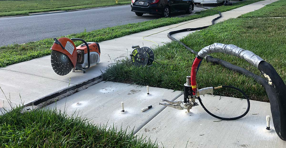 Concrete Leveling Services Maryland Concrete Leveling